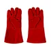 big red welding gloves